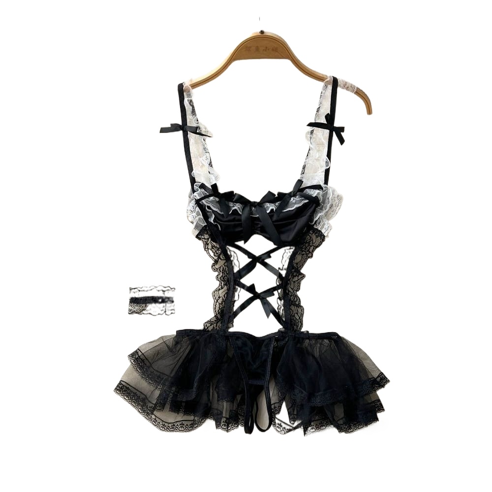 Bodystocking Fishnet - Cute Lolita Maid Bunny Costume Set