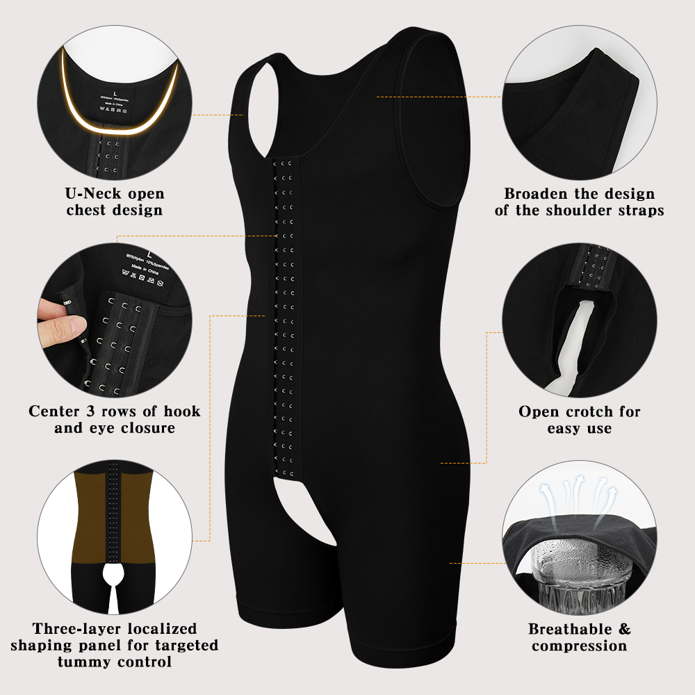 Men's Compression Shapewear  T - đánh giá và giá Shapewear Bodysuit Firm