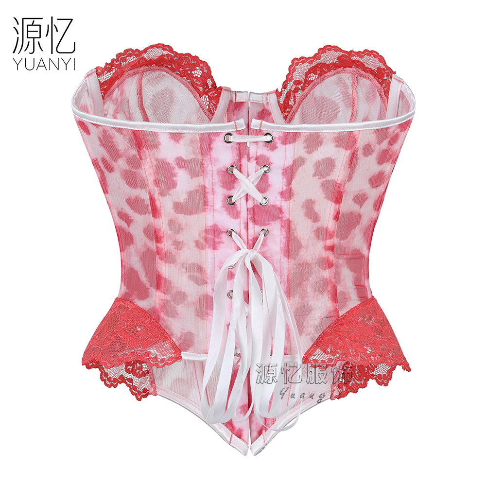 Front-closure Pink Leopard Pri - đánh giá và giá Corset Waist Cinch